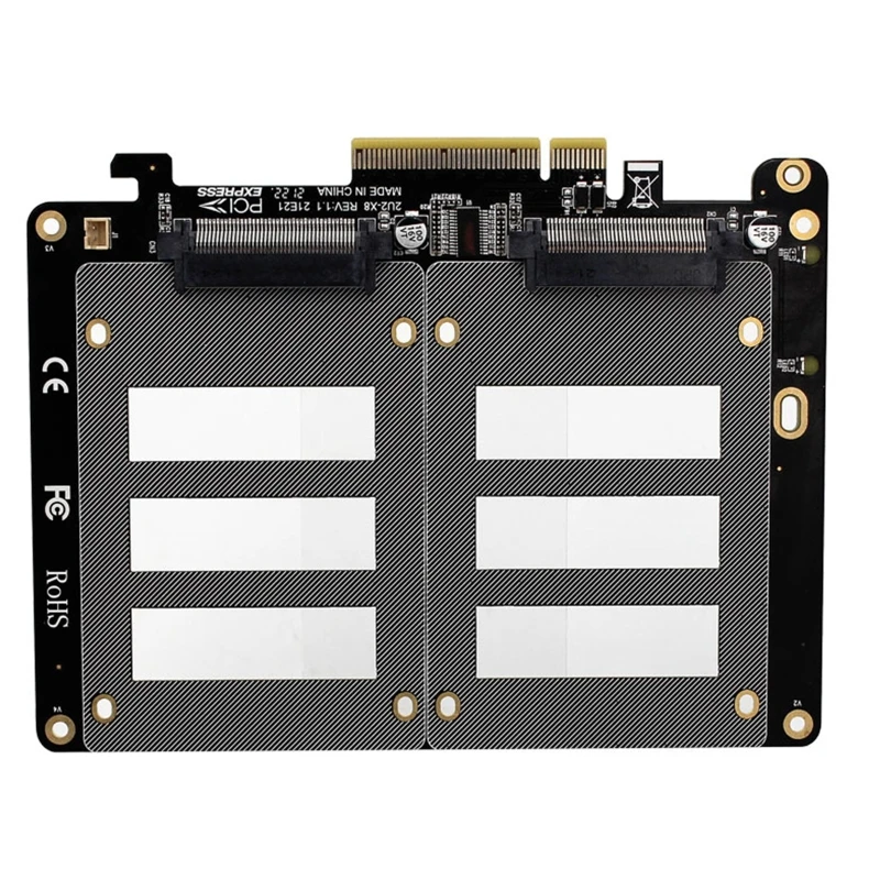 PCIE X8 в U.2 адаптер Райзер PCI Express 4,0 X8 слот универсальная плата SFF-8639 PCI-E к U.2 SSD жесткий диск конвертировать карту
PCIE X8 в U.2 адаптер Райзер PCI Express 4,0 X8 слот универсальная плата SFF-8639 PCI-E к U.2 SSD жесткий диск конвертировать карту