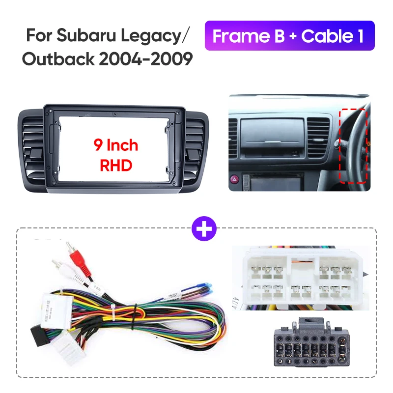 Для SUBARU LEGACY/OUTBACK 2004-2009 автомобильная мультимедийная рамка радиоприемника, лицевая панель, монтажный кронштейн для приборной панели, адаптер, кабель-декодер
Для SUBARU LEGACY/OUTBACK 2004-2009 автомобильная мультимедийная рамка радиоприемника, лицевая панель, монтажный кронштейн для приборной панели, адаптер, кабель-декодер