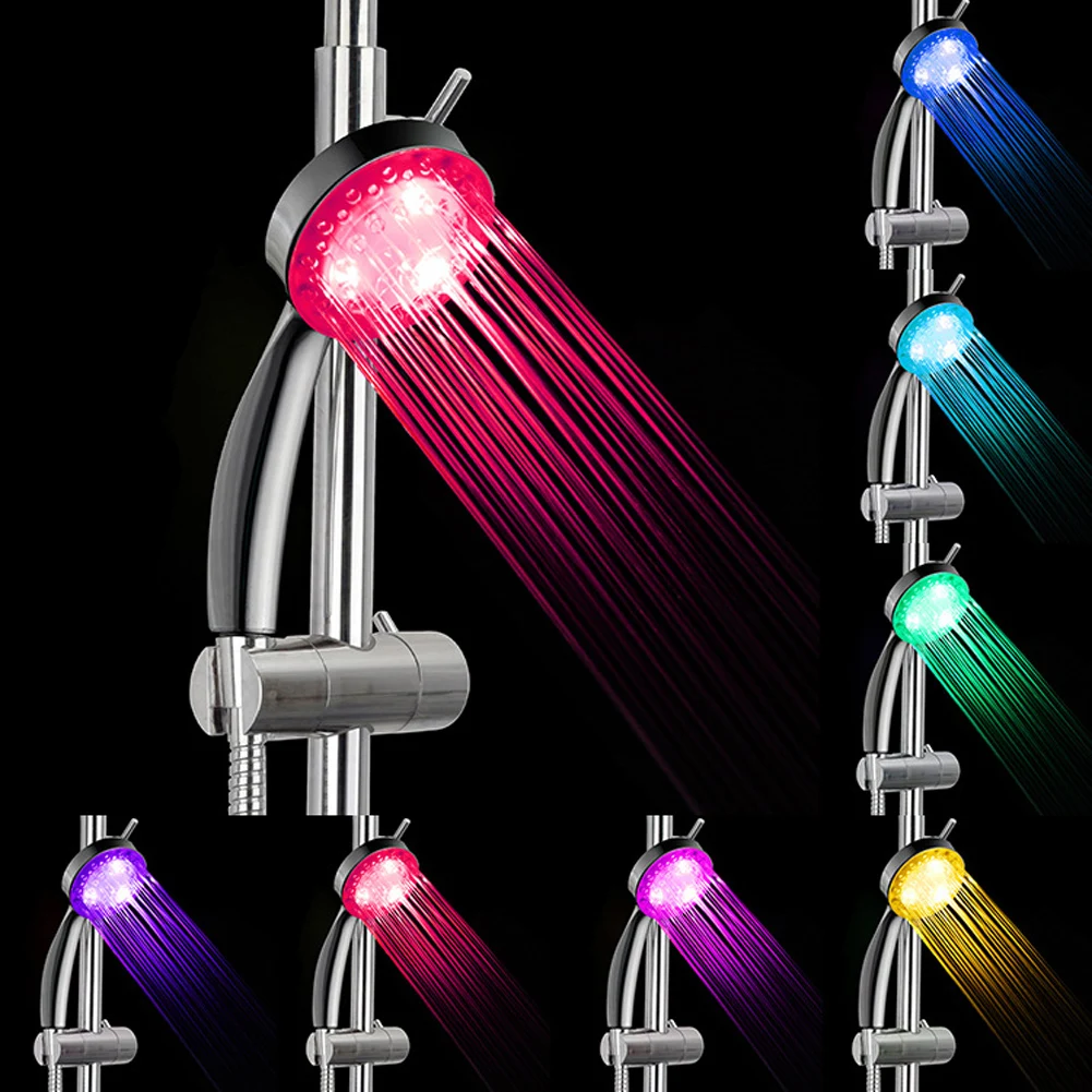 Automatic 7 Color LED Lights Hanging Rainfall Shower Head Colorful Bathroom WC Single Round Head Bath Polished Chrome ABS
Automatic 7 Color LED Lights Hanging Rainfall Shower Head Colorful Bathroom WC Single Round Head Bath Polished Chrome ABS