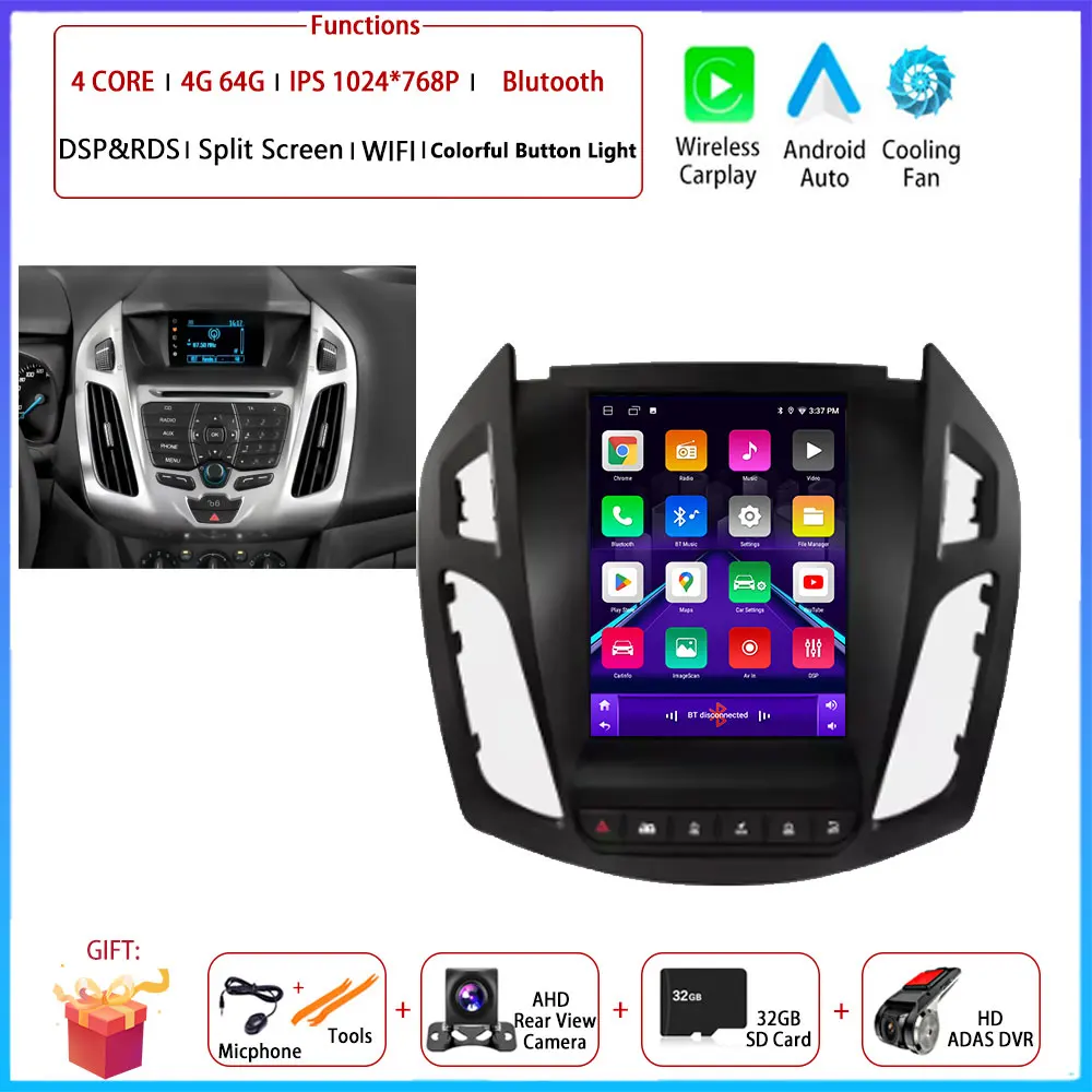 9,7 "Android 15 автомобильный радиоприемник GPS стерео для FORD Transit/Tourneo Connect 2013-2018 мультимедийный плеер 4G 8 ядер авторадио Carplay Fm
9,7 "Android 15 автомобильный радиоприемник GPS стерео для FORD Transit/Tourneo Connect 2013-2018 мультимедийный плеер 4G 8 ядер авторадио Carplay Fm