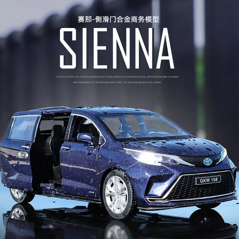 Модель автомобиля из сплава 1:24, отлитый под давлением Sienna Toyota MPV, коллекционный подарок для детей, миниатюрный металлический автомобиль, дет...
Модель автомобиля из сплава 1:24, отлитый под давлением Sienna Toyota MPV, коллекционный подарок для детей, миниатюрный металлический автомобиль, дет...