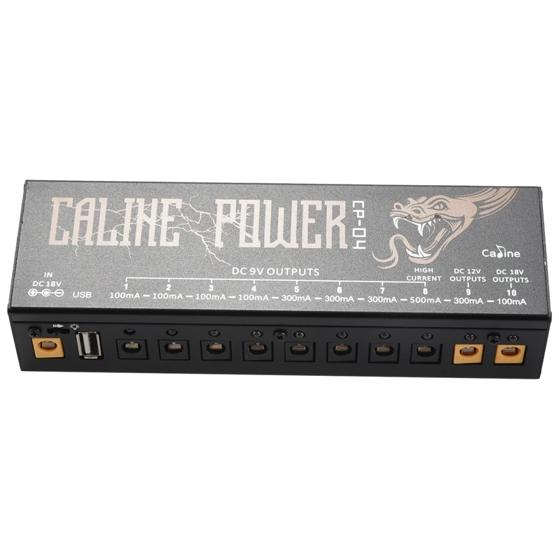 Caline Cp-04 блок питания для гитары, 10 изолированных выходных мощностей, тюнер, защита от короткого замыкания/перегрузки по току, мощность гитарных эффектов
Caline Cp-04 блок питания для гитары, 10 изолированных выходных мощностей, тюнер, защита от короткого замыкания/перегрузки по току, мощность гитарных эффектов