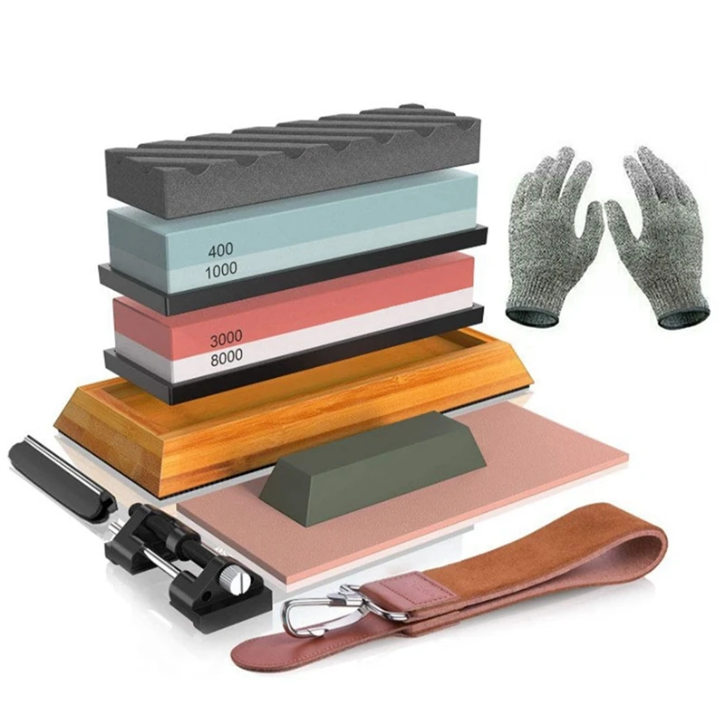 Whetstone Set 400 8000 Grit Whetstone Set With Flat Blade Sharpener Water Stone Rod Whetstone
Whetstone Set 400 8000 Grit Whetstone Set With Flat Blade Sharpener Water Stone Rod Whetstone