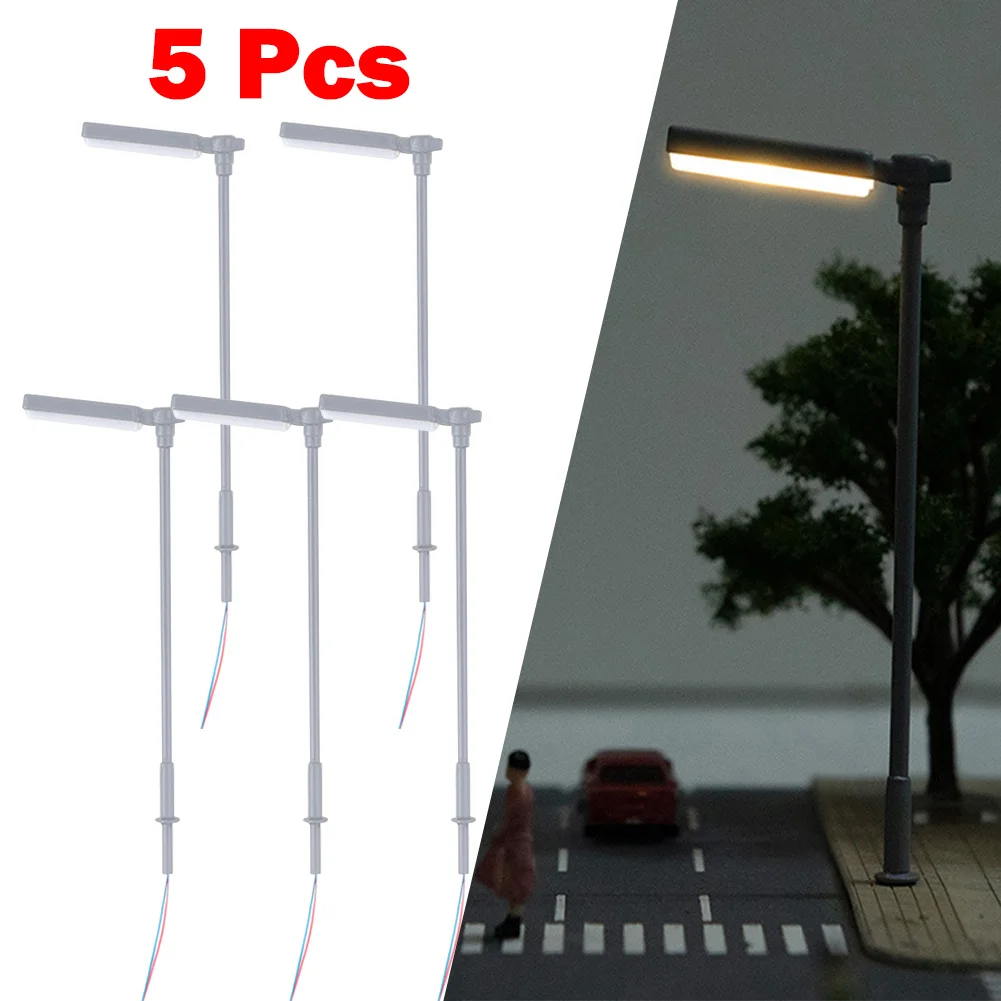N Scale Model Light 3V/12V 5Pcs ABS + Metal Railway Building Layout DIY LED Model Lamp Street Light Warm White
N Scale Model Light 3V/12V 5Pcs ABS + Metal Railway Building Layout DIY LED Model Lamp Street Light Warm White