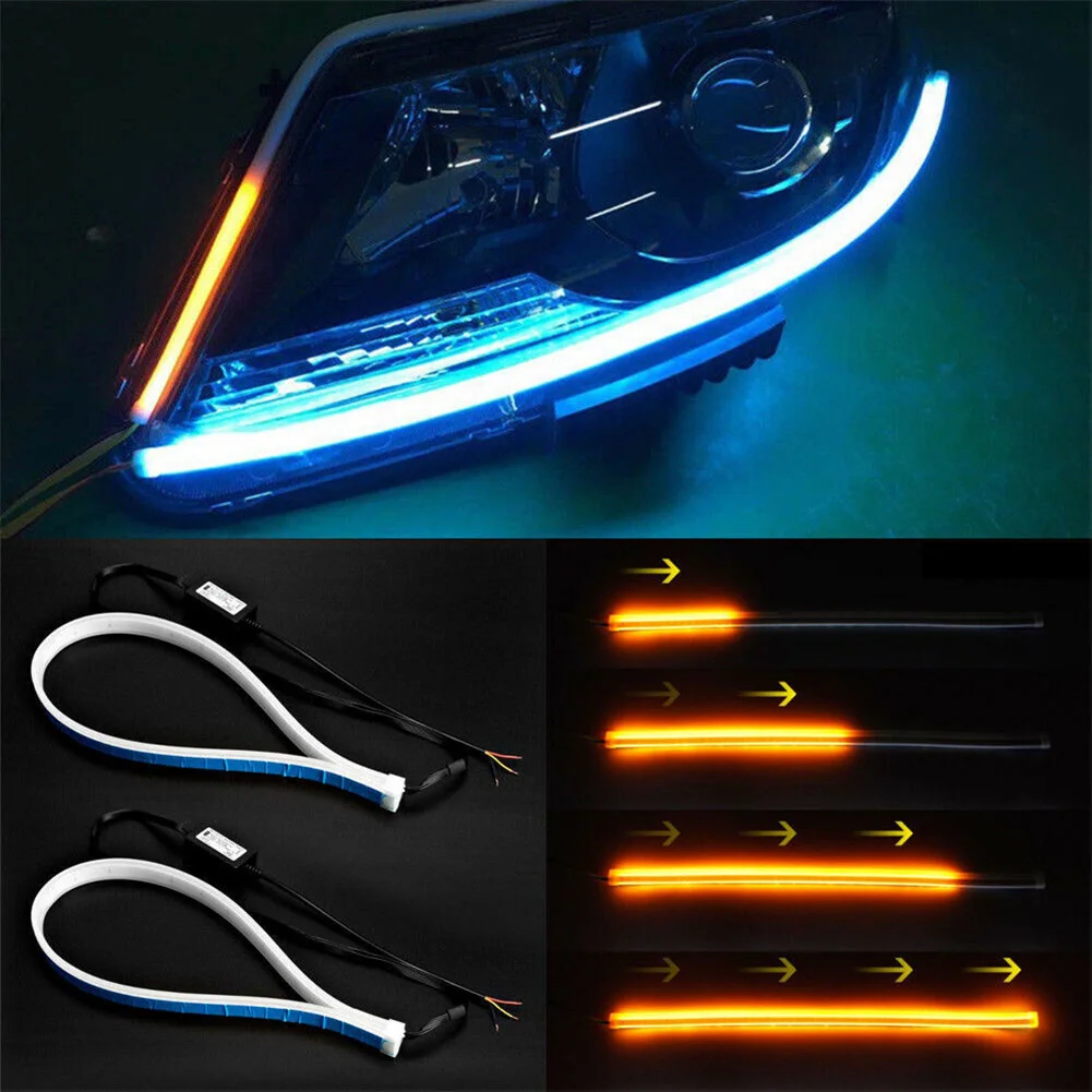 2pcs 45cm Super Slim Strip Tape Lights Car Accessories Soft Tube LED Strip Daytime Running Lights Turn Signal Lamp
2pcs 45cm Super Slim Strip Tape Lights Car Accessories Soft Tube LED Strip Daytime Running Lights Turn Signal Lamp