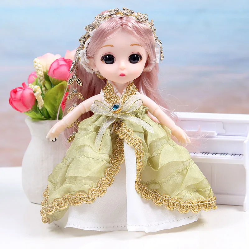 17cm Mini Bjd Toys 13 Joint Moveable Cute Doll Fashion Princess DIY Dress Up Toys for Girls Birthday Gift Pretend Play Toys
17cm Mini Bjd Toys 13 Joint Moveable Cute Doll Fashion Princess DIY Dress Up Toys for Girls Birthday Gift Pretend Play Toys