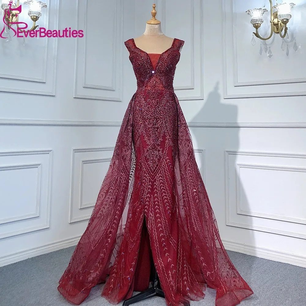 Luxury Dubai Prom Dresses Burgundy Vestidos De Fiesta Elegantes Para Mujer Saudi Arabia Evening Dress with Cape
Luxury Dubai Prom Dresses Burgundy Vestidos De Fiesta Elegantes Para Mujer Saudi Arabia Evening Dress with Cape
