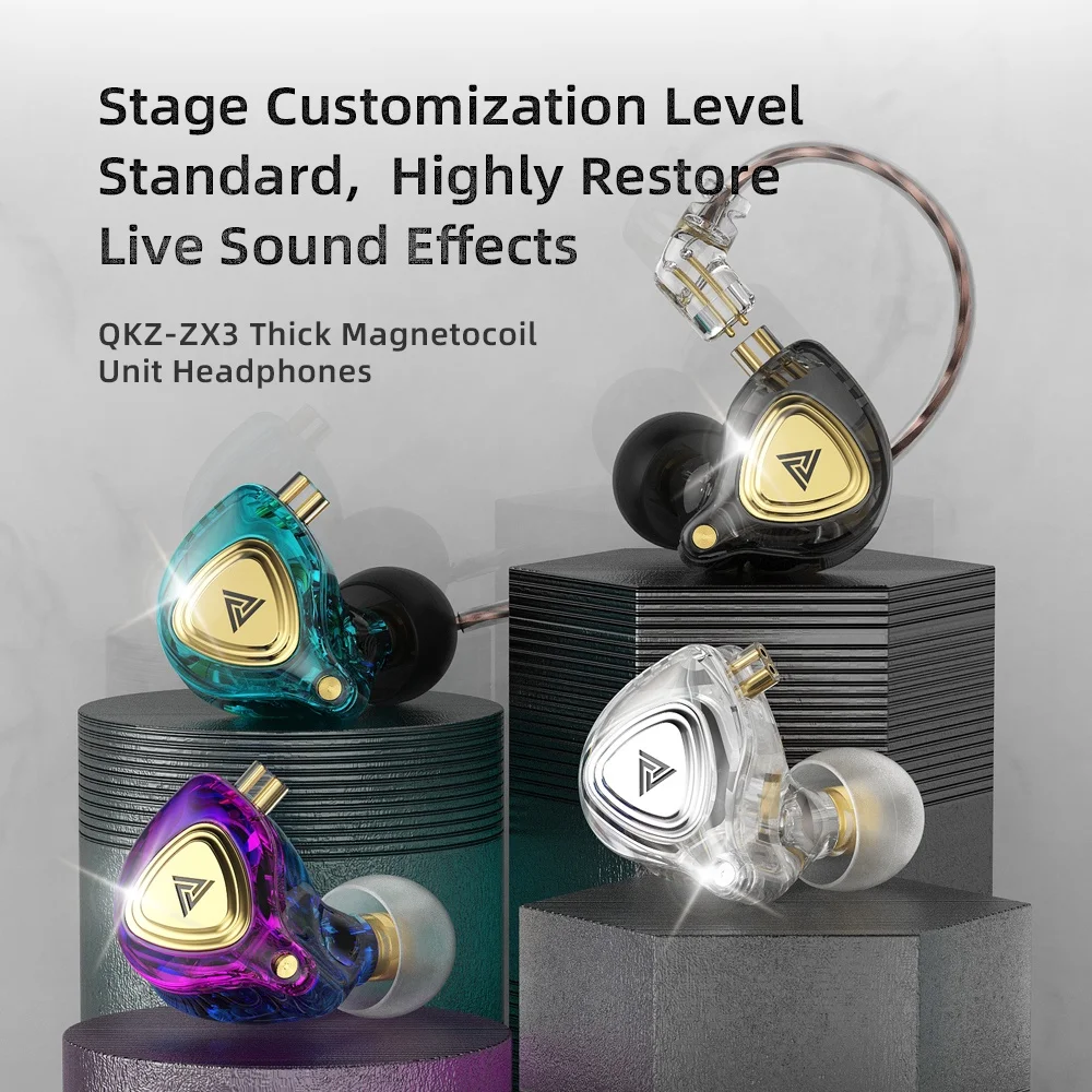 QKZ ZX3 EDX PRO Dynamic Earphones HIFI Music Sport Earbuds In Ear Earphones Sport Noise Cancelling Headset
QKZ ZX3 EDX PRO Dynamic Earphones HIFI Music Sport Earbuds In Ear Earphones Sport Noise Cancelling Headset