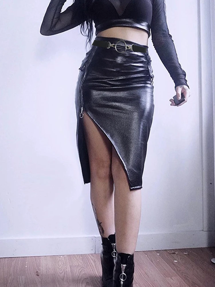 Женская юбка средней длины Goth Mall, облегающая юбка-карандаш из искусственной кожи с высокой талией, обтягивающая юбка фигуристки, Клубная од...
Женская юбка средней длины Goth Mall, облегающая юбка-карандаш из искусственной кожи с высокой талией, обтягивающая юбка фигуристки, Клубная од...