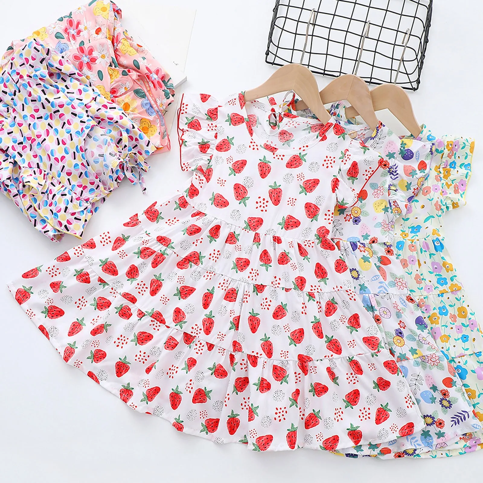 3-9 Years Girls Dresses Summer Sweet Kids Cotton Strawberries Princess A-line Clothing Baby Birthday Infant Boutique Clothes
3-9 Years Girls Dresses Summer Sweet Kids Cotton Strawberries Princess A-line Clothing Baby Birthday Infant Boutique Clothes