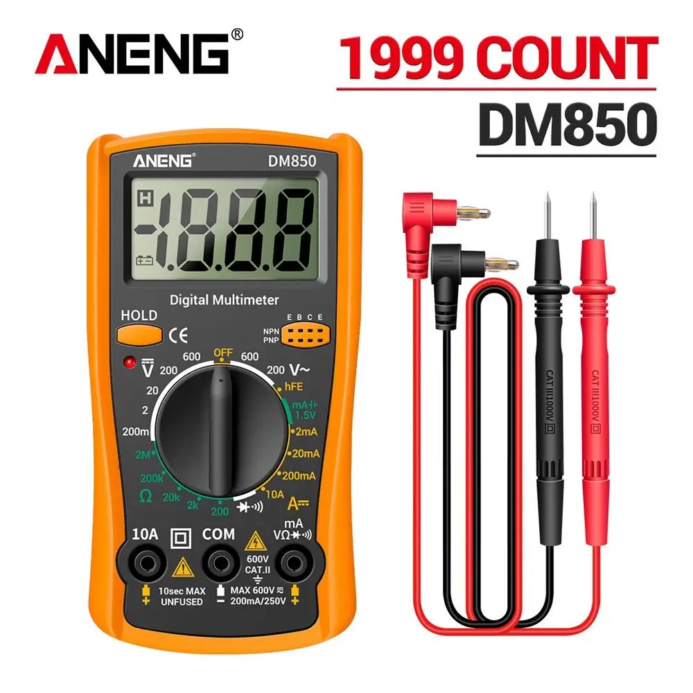 Precision Ohm Current Ammeter Detector Tool Digital Profesional Meter Digital Smart Multimeter Auto AC/DC Votage tester
Precision Ohm Current Ammeter Detector Tool Digital Profesional Meter Digital Smart Multimeter Auto AC/DC Votage tester
