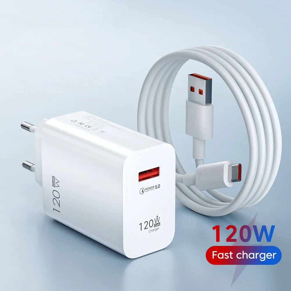 120W USB Charger Quick Charge 5.0 Fast Charging For iPhone 14 13 Xiaomi 13 Poco Oneplus Wall Mobile Phone Charger Power Adapter
120W USB Charger Quick Charge 5.0 Fast Charging For iPhone 14 13 Xiaomi 13 Poco Oneplus Wall Mobile Phone Charger Power Adapter