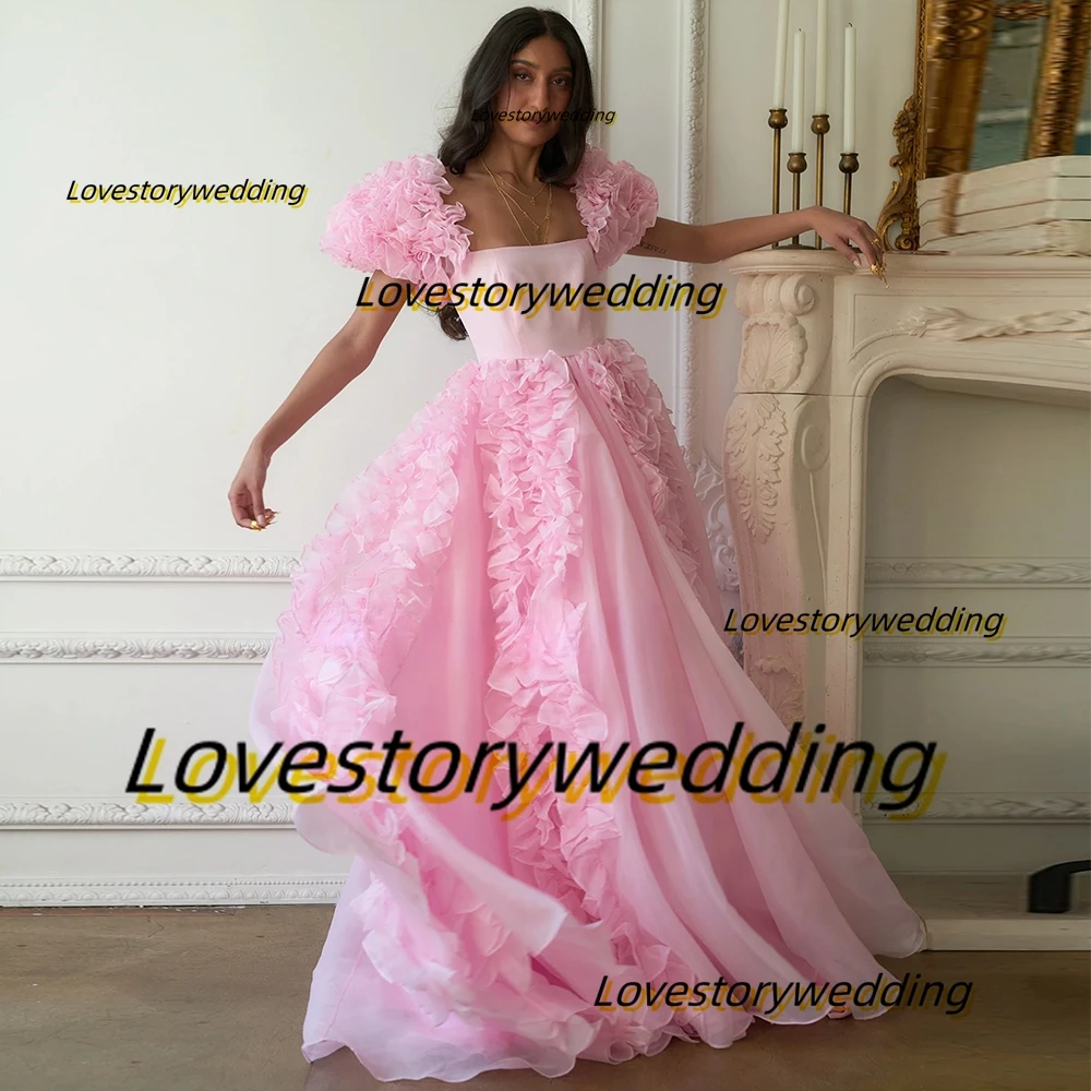 Lovestory Pink A Line Long Prom Dresses Portrait Neckline Ruffles Formal Occasion Bride Wear Wedding Party Special Gowns
Lovestory Pink A Line Long Prom Dresses Portrait Neckline Ruffles Formal Occasion Bride Wear Wedding Party Special Gowns