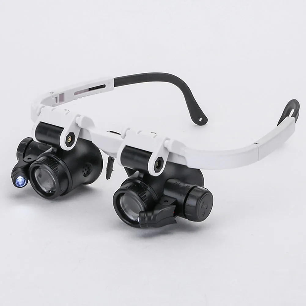 Tool Lens Durable Head-mounted Magnifier ABS Watch Repair Retractable 8X 23X Double Eye Glasses Loupe Portable Led Measurement 
Tool Lens Durable Head-mounted Magnifier ABS Watch Repair Retractable 8X 23X Double Eye Glasses Loupe Portable Led Measurement