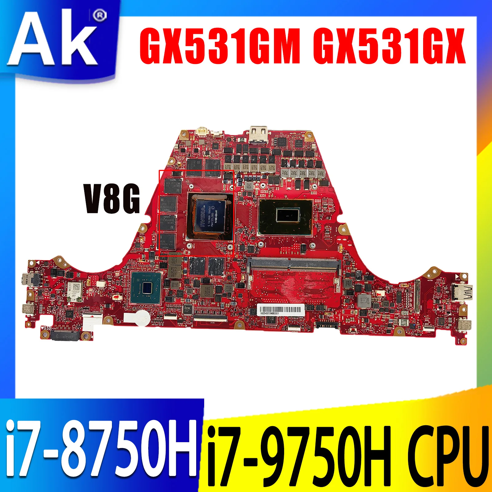 For ASUS ROG GX531GW GX531GV GX531GM GX531GWR GX531GW GX531GX GX531G Laptop Motherboard GTX1060 RTX2070 RTX2080 Exchange!
For ASUS ROG GX531GW GX531GV GX531GM GX531GWR GX531GW GX531GX GX531G Laptop Motherboard GTX1060 RTX2070 RTX2080 Exchange!