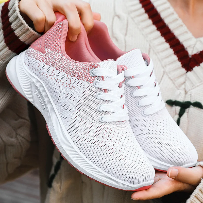 Shoes Women's 2022 New Breathable Casual Shoes Soft Sole Sneakers Comfortable Athletic Training Footwear Lace Up Running Shoes
Shoes Women's 2022 New Breathable Casual Shoes Soft Sole Sneakers Comfortable Athletic Training Footwear Lace Up Running Shoes