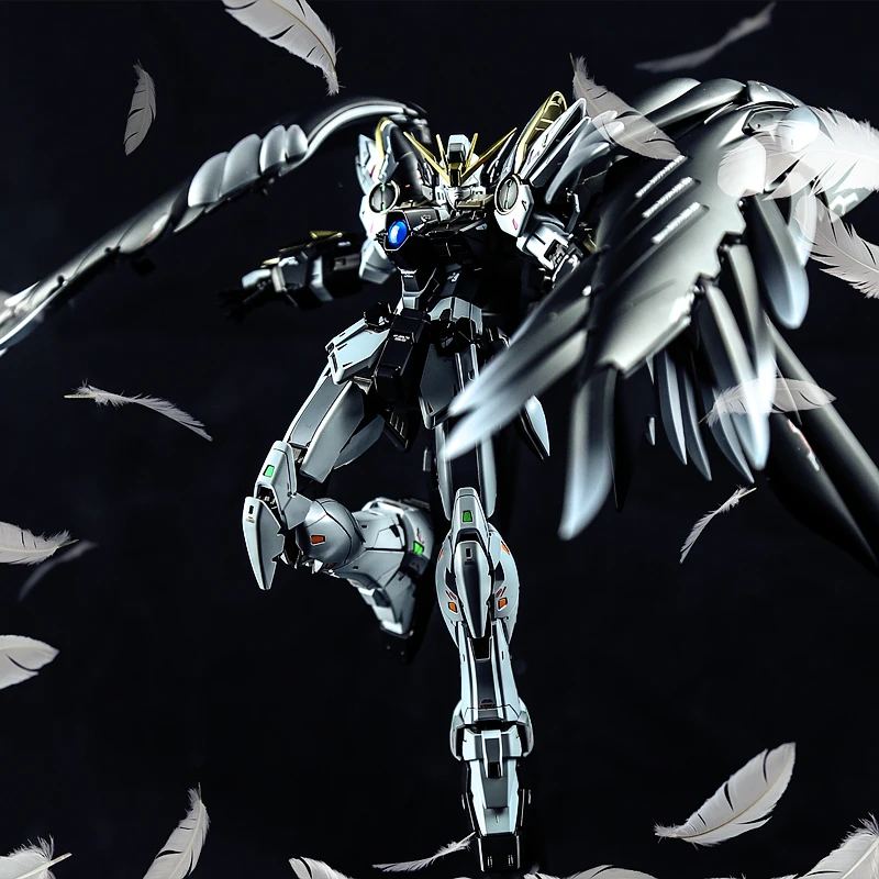 Bandai Аниме Гундам, фигурка MG 1/100 XXXG-00W0 Ver.Ka Wing Gundam Zero EW, темный черный спрей, модель в сборе, аниме экшн-фигурки
Bandai Аниме Гундам, фигурка MG 1/100 XXXG-00W0 Ver.Ka Wing Gundam Zero EW, темный черный спрей, модель в сборе, аниме экшн-фигурки