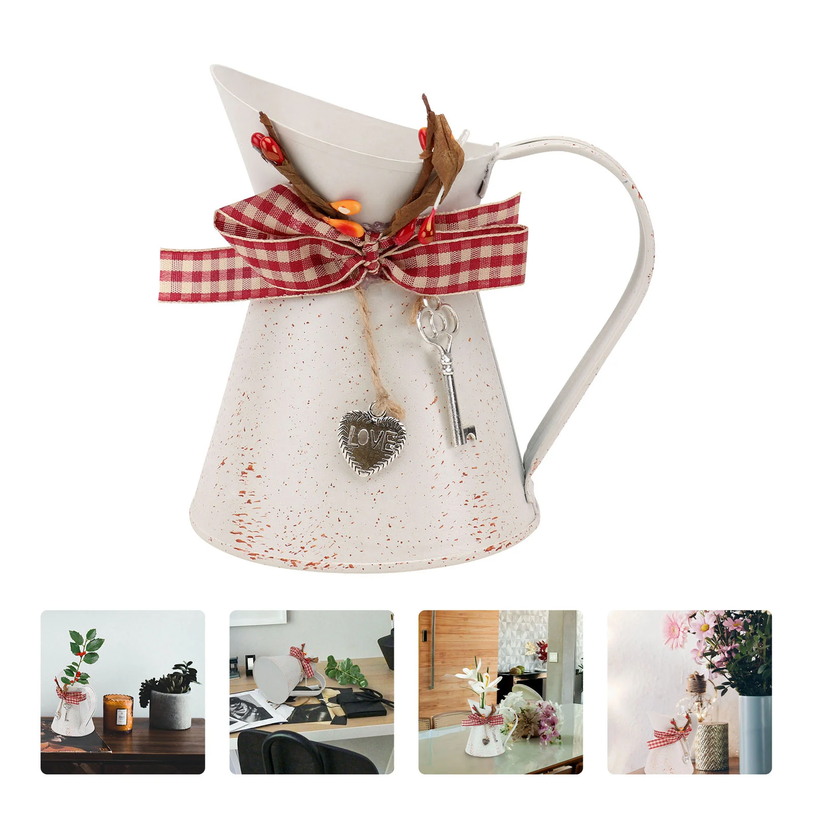 Vase Flower Metal Pitcher Bucket Vintage Farmhouse Rustic Jug French Galvanized Vases Planter Country Iron Shabby Can Decorative
Vase Flower Metal Pitcher Bucket Vintage Farmhouse Rustic Jug French Galvanized Vases Planter Country Iron Shabby Can Decorative