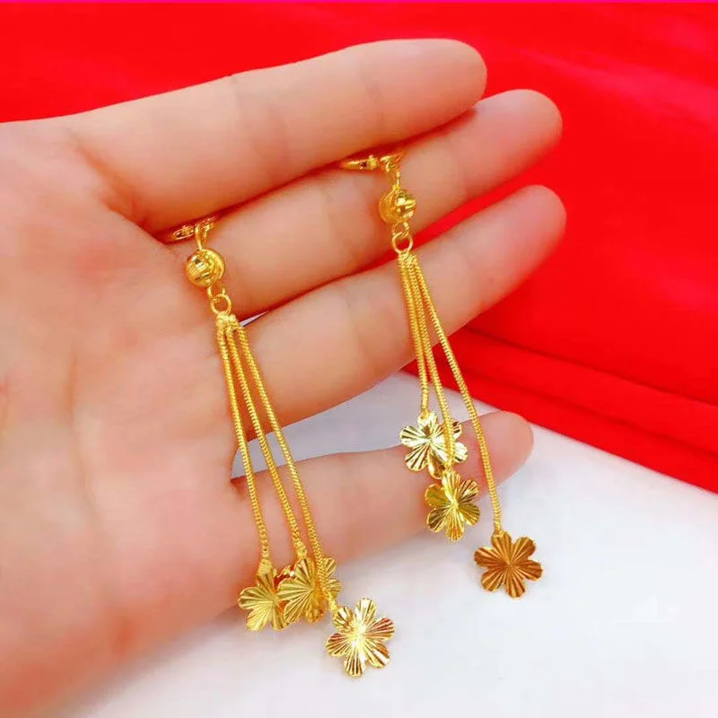 

New Earrings Feminine Elegant Earrings Tassel Mother Gift Colorfast Anti Allergic Butterfly Phoenix