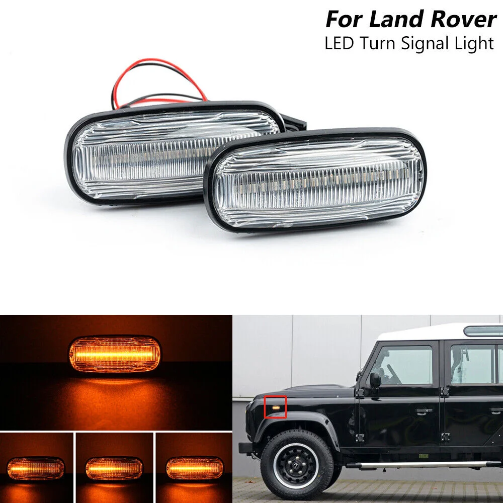 For Land Rover Discovery 2 Freelander Defender LED Side Marker Turn Signal Light
For Land Rover Discovery 2 Freelander Defender LED Side Marker Turn Signal Light