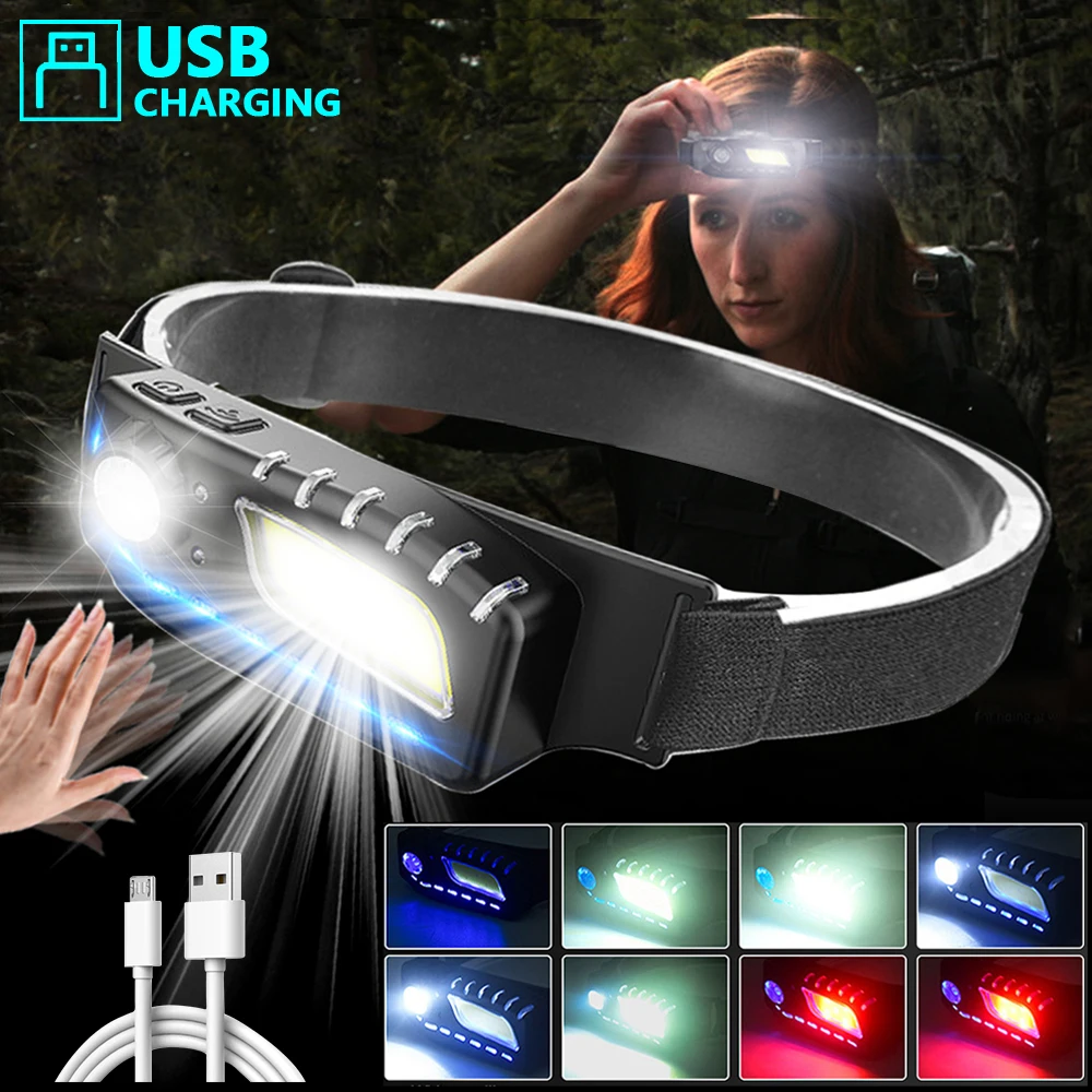 Outdoor LED Sensor Headlamp COB Induction Headlight Three Light Source 8 Mode Rechargeable Camping Running Fishing Red Headlight
Outdoor LED Sensor Headlamp COB Induction Headlight Three Light Source 8 Mode Rechargeable Camping Running Fishing Red Headlight