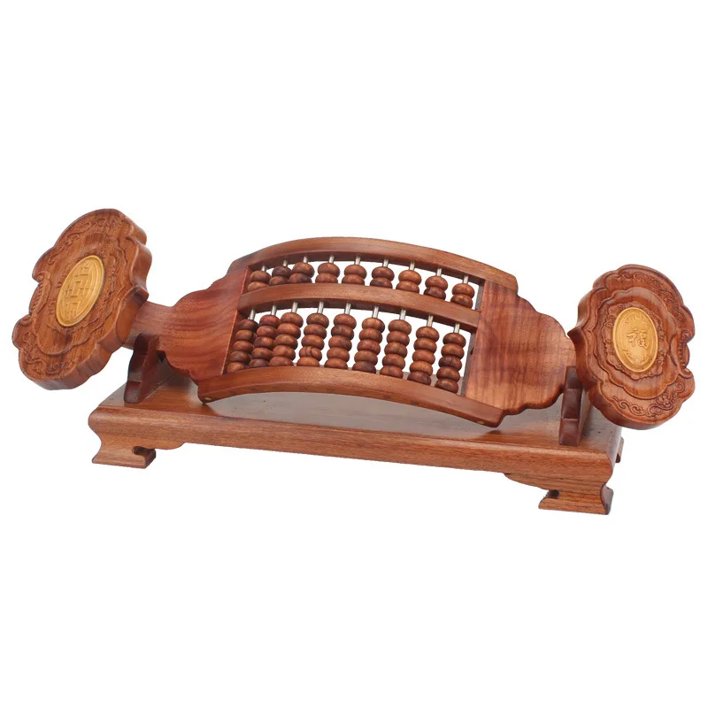 

2022 Rosewood Crafts Jade Ruyi Auspicious Ruyi Abacus Ornaments with Base Wood Carving Home Accessories Business Gifts