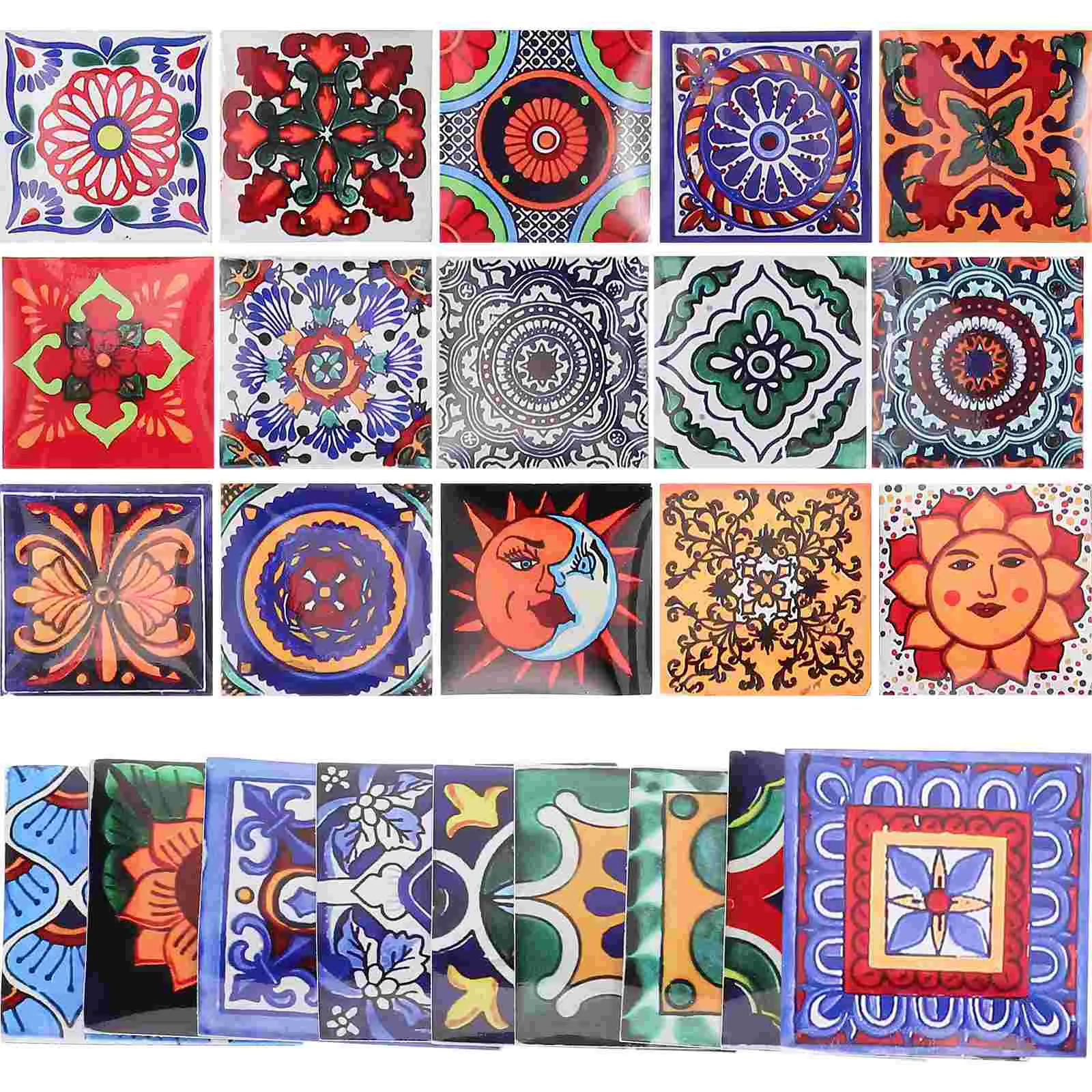 24 Sheets Vintage Tile Stickers Mexican Floor Wall Borders Peel Trim Bathroom Backsplash Waterproof Pvc Kitchen
24 Sheets Vintage Tile Stickers Mexican Floor Wall Borders Peel Trim Bathroom Backsplash Waterproof Pvc Kitchen