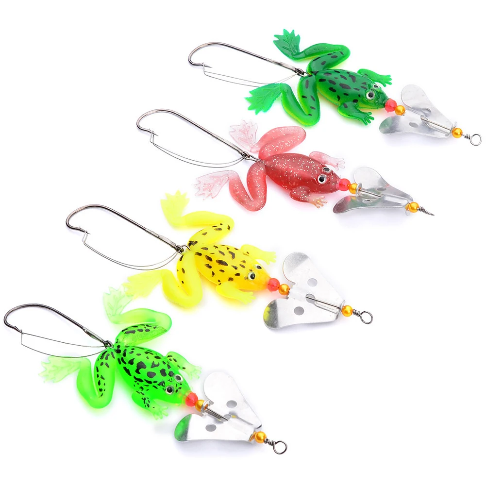 1pc 9cm/6g Fishing Soft Lures Artificial Frog 4 Colors Frog Lure with Hook Soft Bait Fishing Bait Saltwater Freshwater Tackle
1pc 9cm/6g Fishing Soft Lures Artificial Frog 4 Colors Frog Lure with Hook Soft Bait Fishing Bait Saltwater Freshwater Tackle