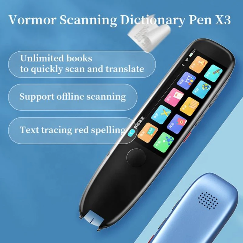 Vormor X3 Translation Pen Cantonese Traditional Arabic Malay Vietnamese Smart Smart Reading Pens
Vormor X3 Translation Pen Cantonese Traditional Arabic Malay Vietnamese Smart Smart Reading Pens