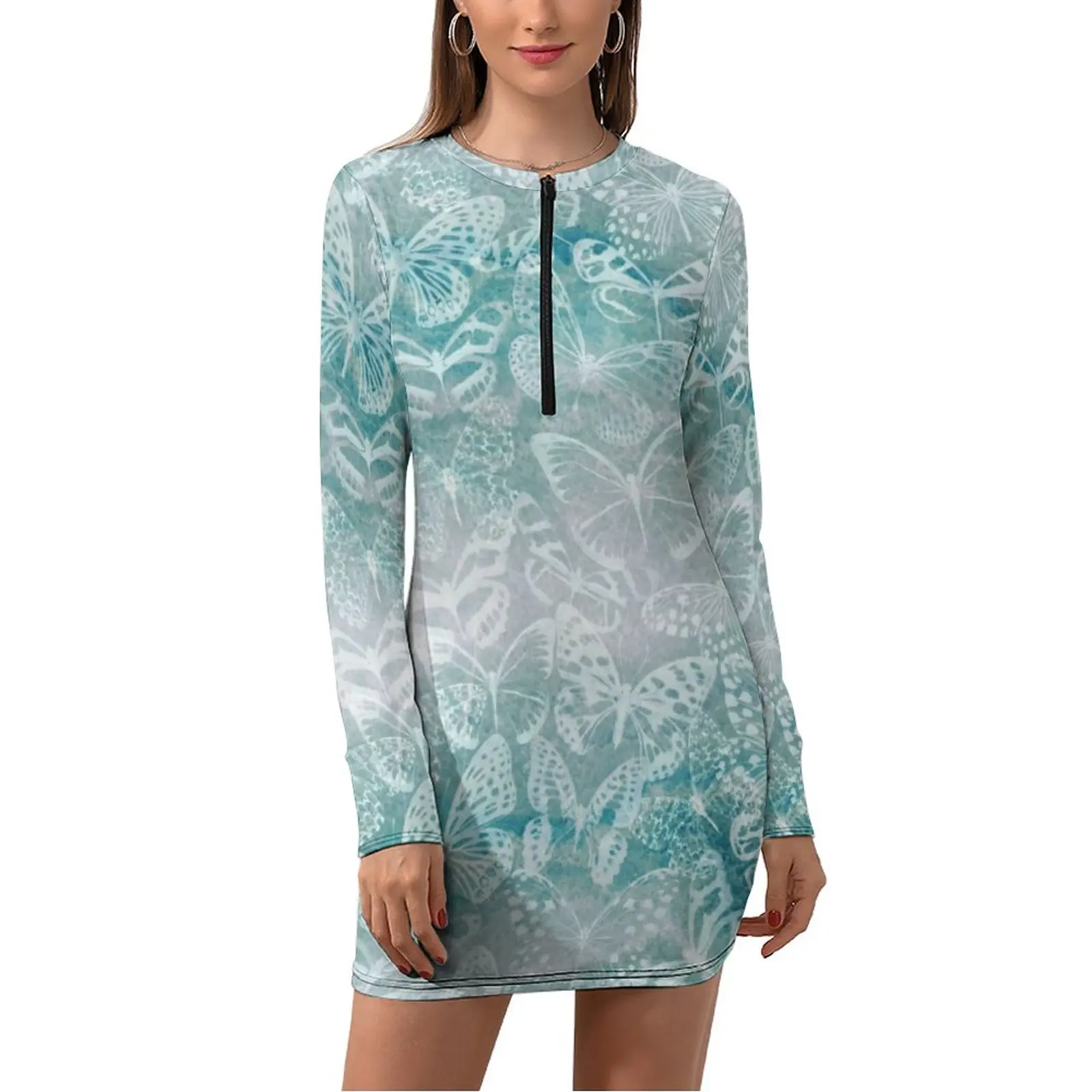 Marble Butterfly Dress Long Sleeve Watercolor Animal Print Cute Dresses Spring Women Korean Fashion Print Bodycon Dress Big Size
Marble Butterfly Dress Long Sleeve Watercolor Animal Print Cute Dresses Spring Women Korean Fashion Print Bodycon Dress Big Size