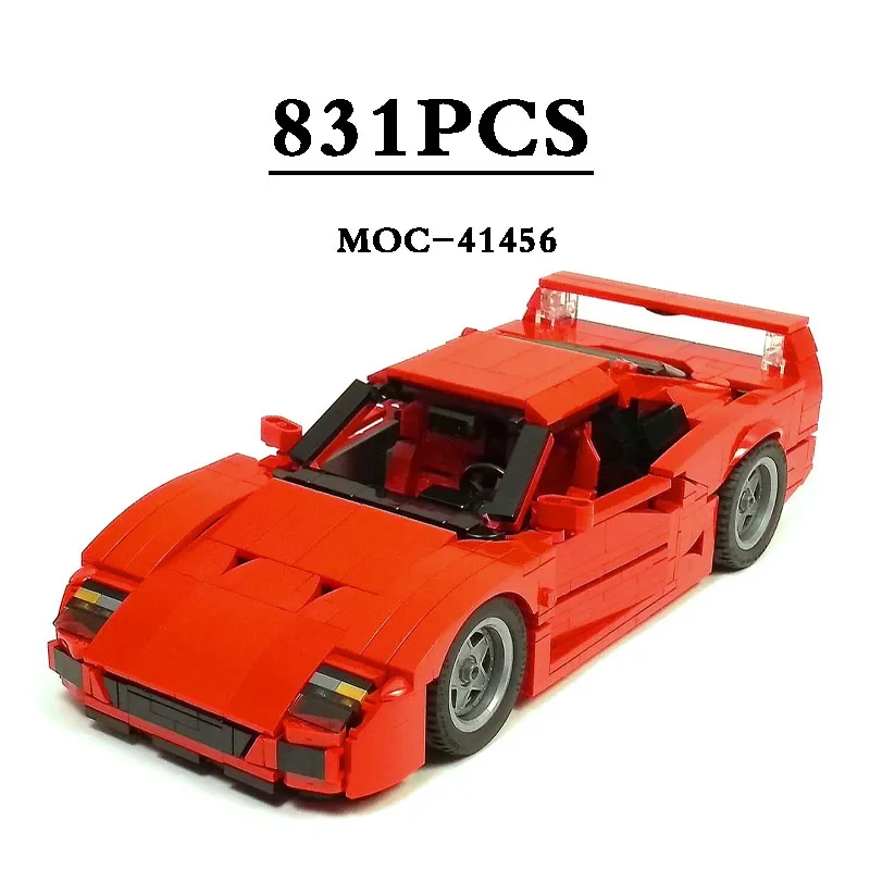 Детский конструктор Модель гоночного автомобиля 10248 F40 LM Roadster V2 831 деталей детские