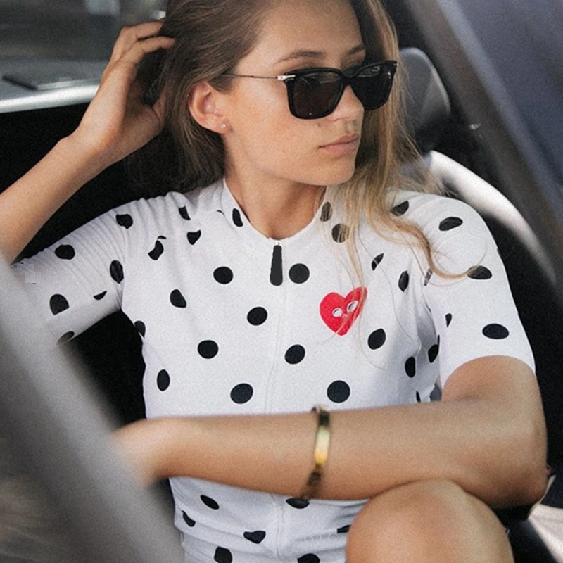 2021 Limited Edition Lover Black dot white Cycling jersey suit Women Summer short sleeved MTB Couple wear Camisa de ciclismo 
2021 Limited Edition Lover Black dot white Cycling jersey suit Women Summer short sleeved MTB Couple wear Camisa de ciclismo