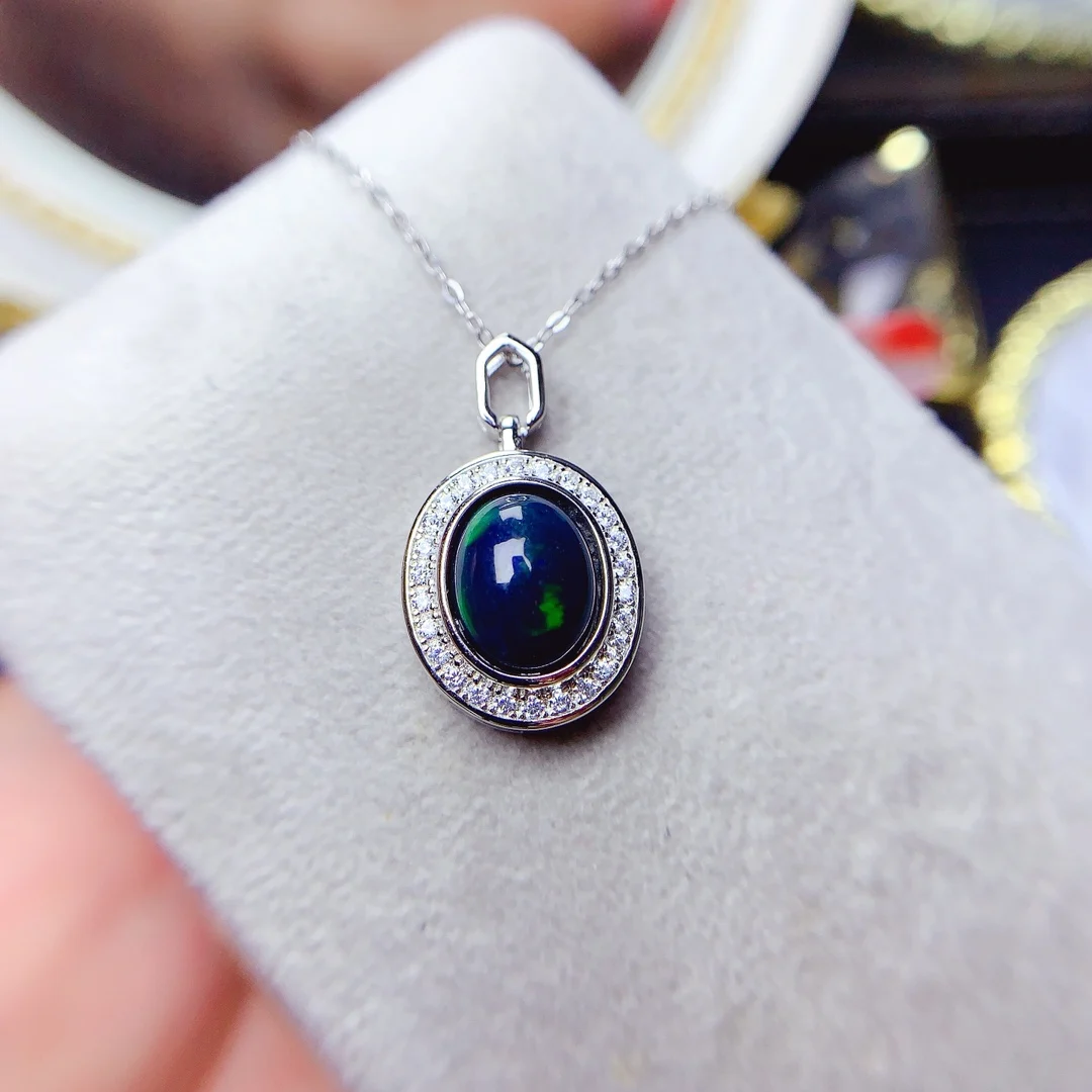 Sterling Silver 925 Never fade black Opal large grain Pendant Necklaces for Women Fashion luxury Charm Jewelry gift pendant
Sterling Silver 925 Never fade black Opal large grain Pendant Necklaces for Women Fashion luxury Charm Jewelry gift pendant