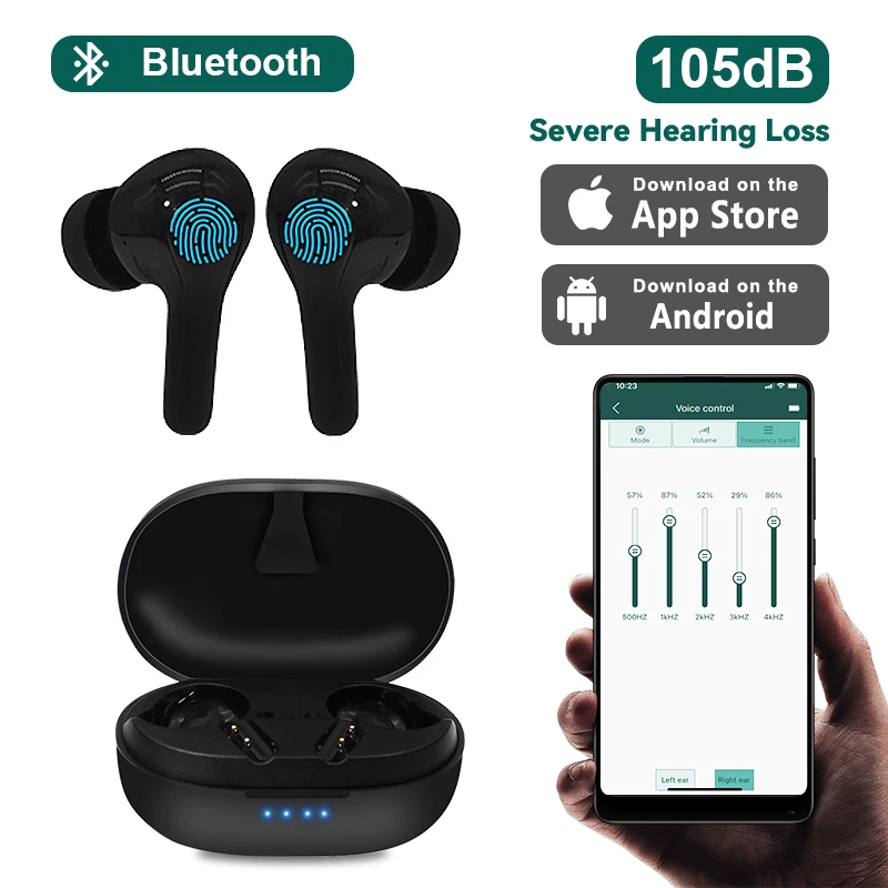 Bluetooth Hearing Aids Rechargeable Hearing Aid CIC APP Touch Control Fitting Noise Cancelling Sound Amplifier For Deaf Device
Bluetooth Hearing Aids Rechargeable Hearing Aid CIC APP Touch Control Fitting Noise Cancelling Sound Amplifier For Deaf Device