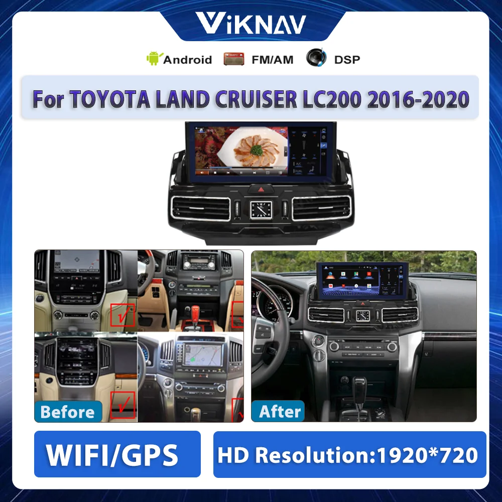 Антибликовый экран Android автомобильный радиоприемник для TOYOTA LAND CRUISER LC200 2016 -2020 GPS навигация мультимедийный плеер Авто аудио стерео
Антибликовый экран Android автомобильный радиоприемник для TOYOTA LAND CRUISER LC200 2016 -2020 GPS навигация мультимедийный плеер Авто аудио стерео