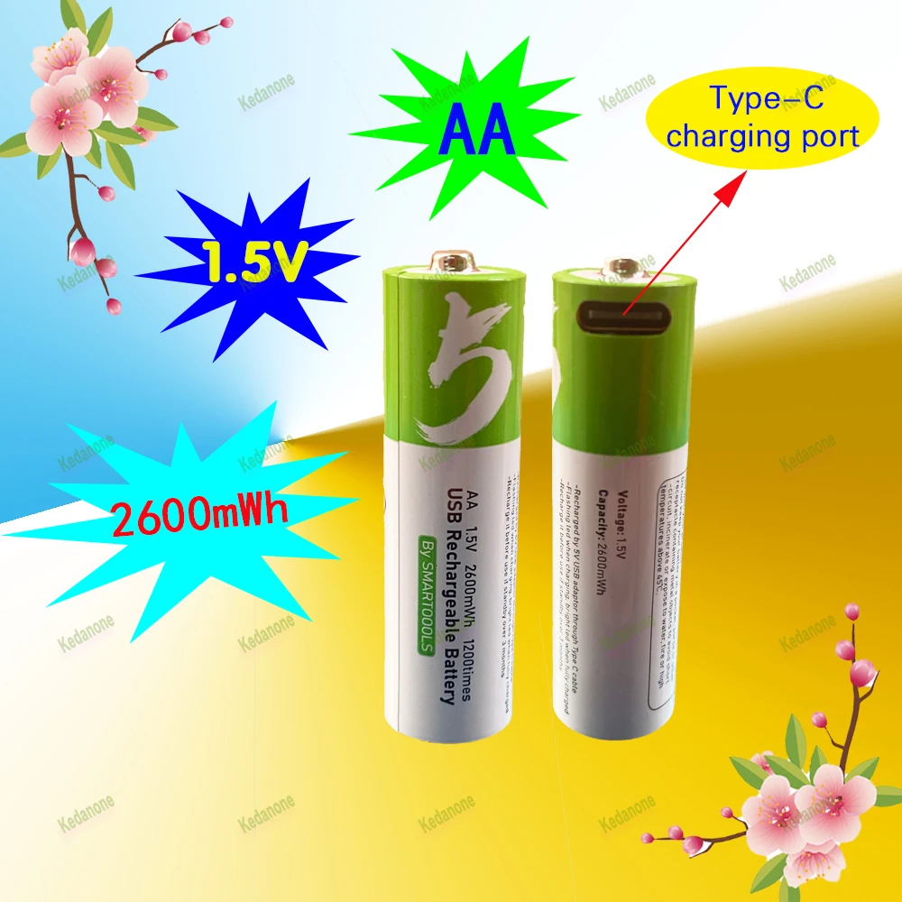 Special offer AA 1.5V 2600mWh USB rechargeable lithium-ion battery, used for remote control mouse small fan electric toy battery
Special offer AA 1.5V 2600mWh USB rechargeable lithium-ion battery, used for remote control mouse small fan electric toy battery