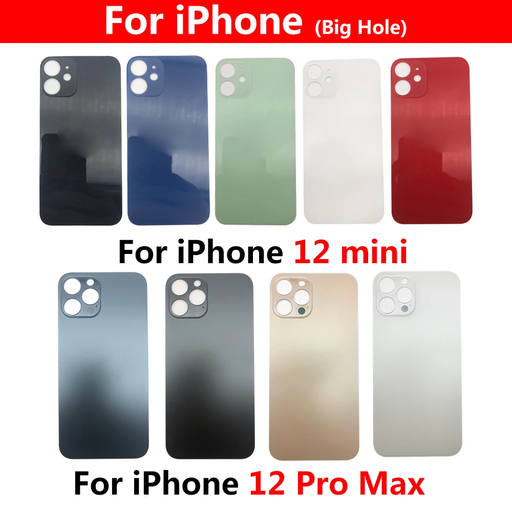 For Iphone 12 Pro Max Back Battery Rear Cover Glass For Iphone 12 Pro 12 Mini Big Hole Housing Smartphone Replacement Parts
For Iphone 12 Pro Max Back Battery Rear Cover Glass For Iphone 12 Pro 12 Mini Big Hole Housing Smartphone Replacement Parts