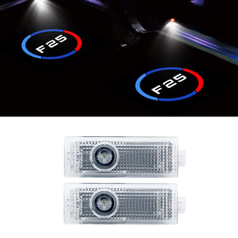 

2x For BMW F25 X3 Model Logo Car Door Welcome Light Ghost Shadow Lamp Laser HD Led Projector Lamp Automobile Accessories