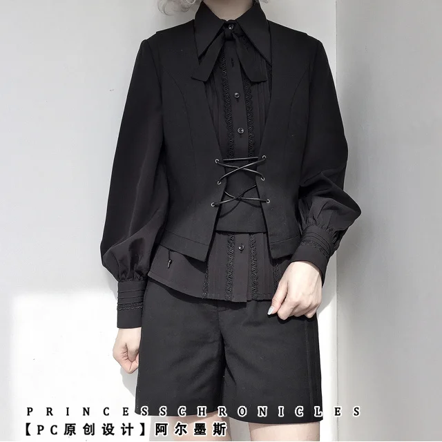 

XS-6XL 2023 New Men Women Clothing Hair Stylist GD Fashion Retro Middle Ages Gothic Handsome Vest Plus Size Costumes