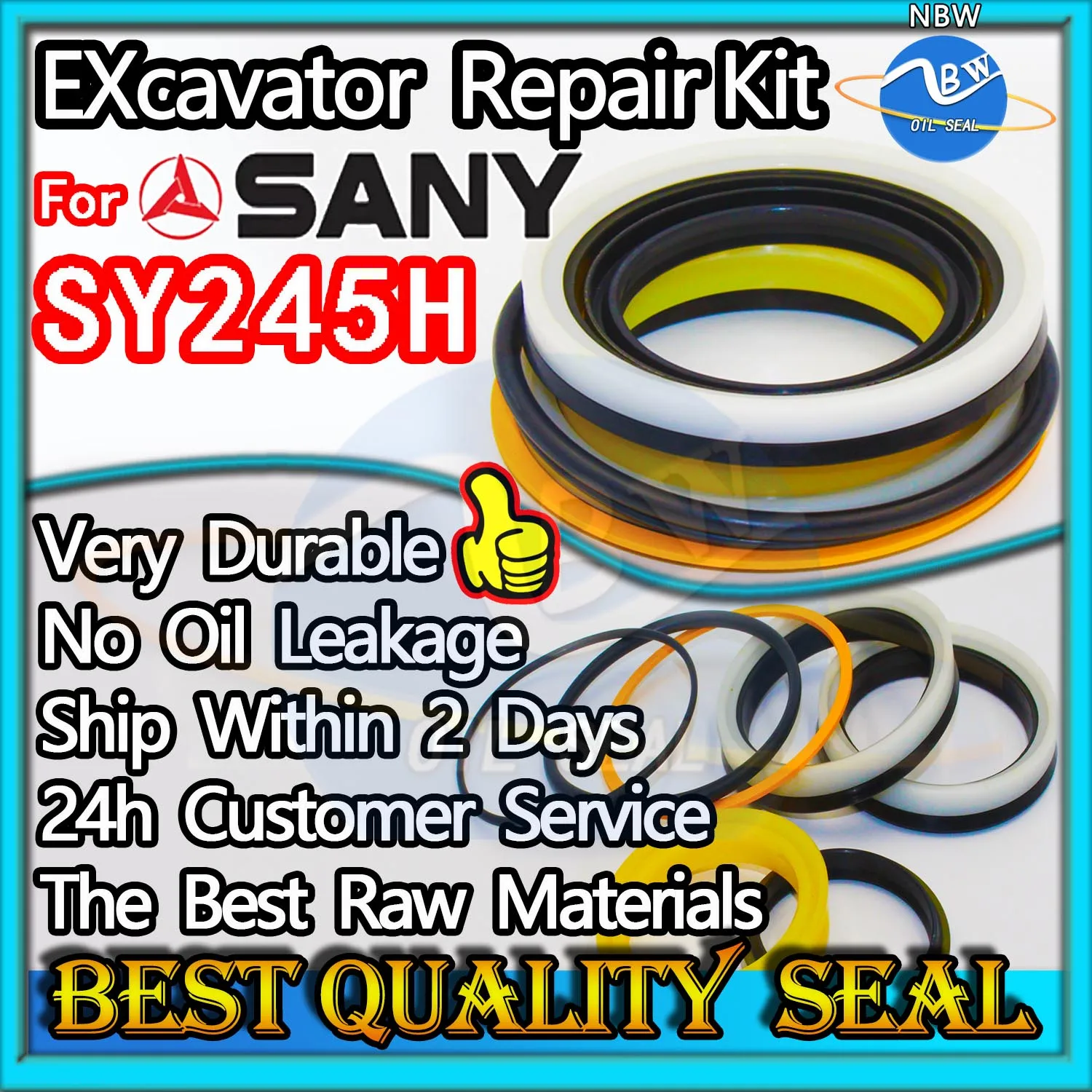 For Sany SY245H Seal Kit Excavator Repair Oil High Quality Pilot Valve Blade TRAVEL Joystick Engine O-ring Cylinder BOOM ARM
For Sany SY245H Seal Kit Excavator Repair Oil High Quality Pilot Valve Blade TRAVEL Joystick Engine O-ring Cylinder BOOM ARM
