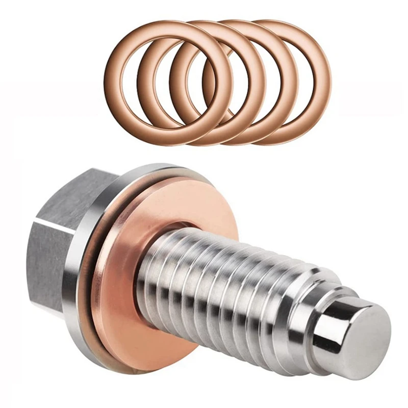 Magnetic Oil Drain Plug Neodymium Magnet Stainless Steel Bolt - With 5Coopers Washer - Heavy Duty Oil Plug
Magnetic Oil Drain Plug Neodymium Magnet Stainless Steel Bolt - With 5Coopers Washer - Heavy Duty Oil Plug