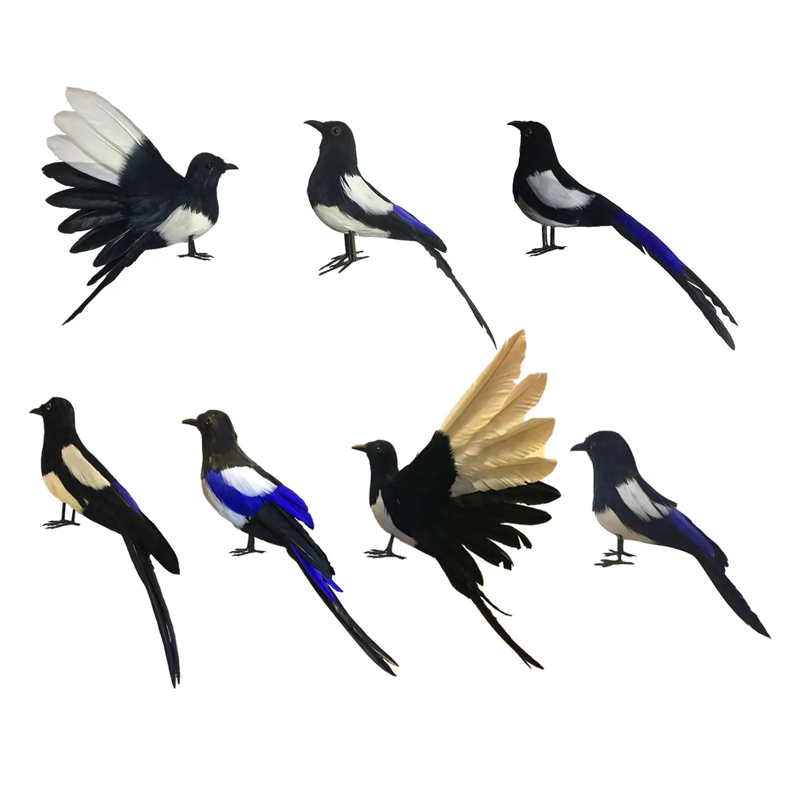 Magpie Simulation Bird Garden Ornament Crafts Bird Statue Artificial Feather Model for Lawn Yard Art Courtyard Outdoor
Magpie Simulation Bird Garden Ornament Crafts Bird Statue Artificial Feather Model for Lawn Yard Art Courtyard Outdoor
