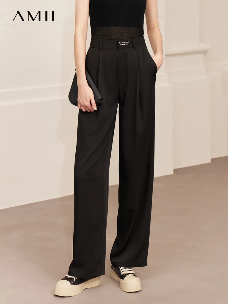 AMII Minimalism Casual Long Women's Pants 2023 Summer New Straight Letter Printed Wide Leg Pleated Female Pantalones 12342208
AMII Minimalism Casual Long Women's Pants 2023 Summer New Straight Letter Printed Wide Leg Pleated Female Pantalones 12342208