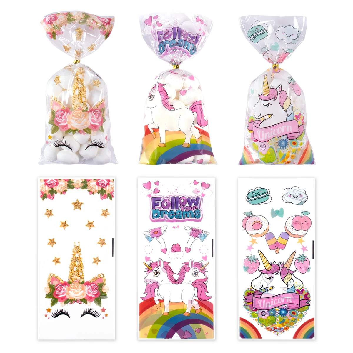 50pcs Unicorn Party Candy Gift Bag Mermaid Dinosaur Theme Plastic Snack Biscuit Packing Bag Children Birthday Party Decoration
50pcs Unicorn Party Candy Gift Bag Mermaid Dinosaur Theme Plastic Snack Biscuit Packing Bag Children Birthday Party Decoration