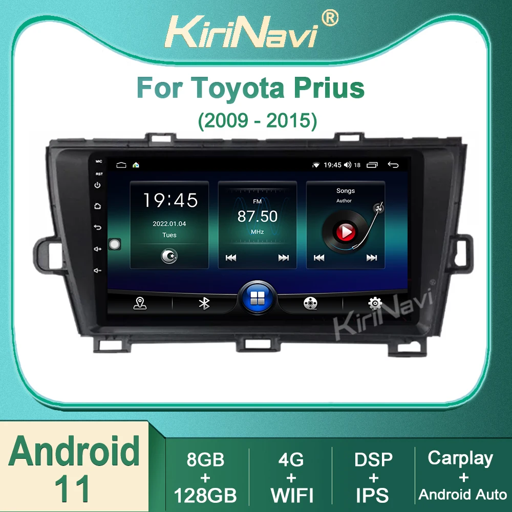 Kirinavi Android 11 Car Radio DVD Multimedia Player For Toyota Prius 2009-2015 Auto Navigation GPS Video Head Unit DSP Stereo 4G
Kirinavi Android 11 Car Radio DVD Multimedia Player For Toyota Prius 2009-2015 Auto Navigation GPS Video Head Unit DSP Stereo 4G