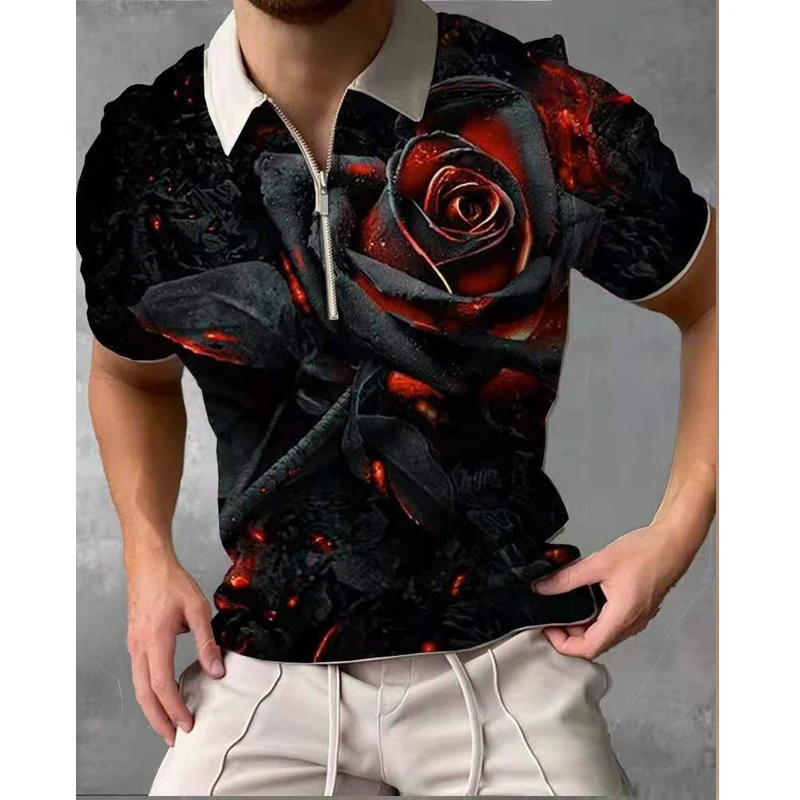 Harajuku Flower Polo Shirt for Men 2022 Rose Printed Shirts 3d Zipper Poloshirt Casual Short Sleeve Button Luxury Mens Clothing
Harajuku Flower Polo Shirt for Men 2022 Rose Printed Shirts 3d Zipper Poloshirt Casual Short Sleeve Button Luxury Mens Clothing