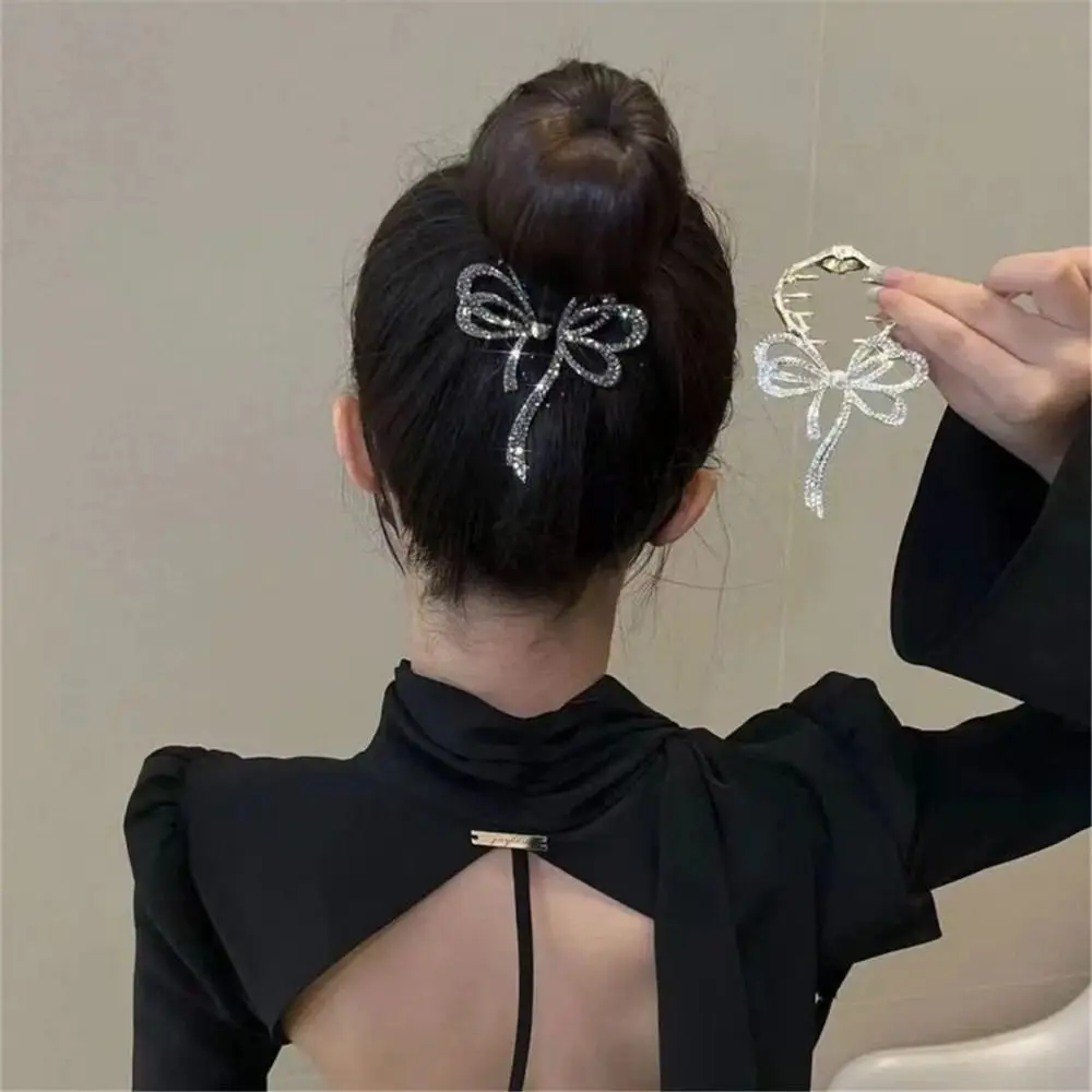 

Accessories Women's Headwear Jewelry Hairpin Hair Clip Pill Head Rhinestone Bow Hair Claws Ponytail Holder Hairpins