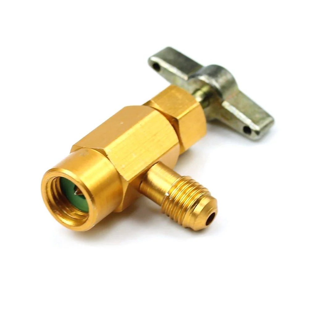 High Quality Liquid Safety Valve R-134a Bottle Opener Adapter Air Conditioning Refrigerant 1/4“ Safety Adapter fits 1/2" ACME
High Quality Liquid Safety Valve R-134a Bottle Opener Adapter Air Conditioning Refrigerant 1/4“ Safety Adapter fits 1/2" ACME