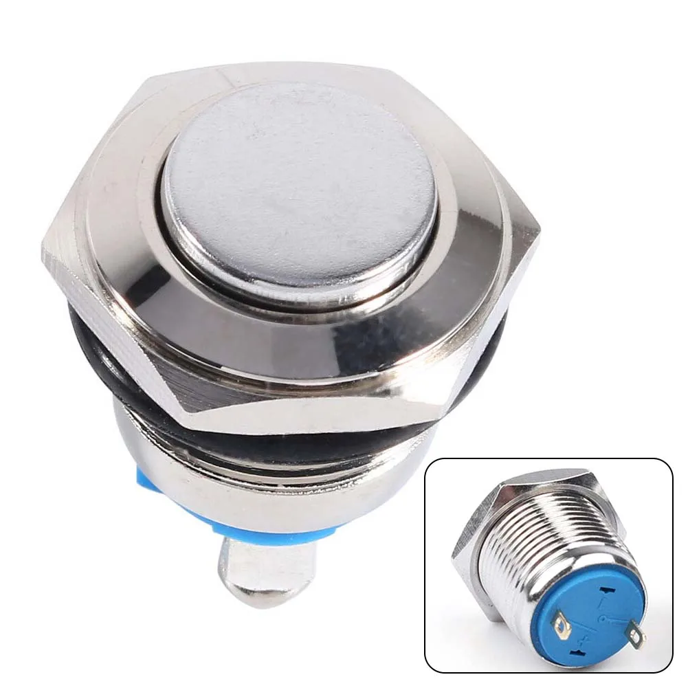 12V 16mm Metal Waterproof Push Button Momentary On Off Horn Switch Start Brass Metal Push Button Switch
12V 16mm Metal Waterproof Push Button Momentary On Off Horn Switch Start Brass Metal Push Button Switch