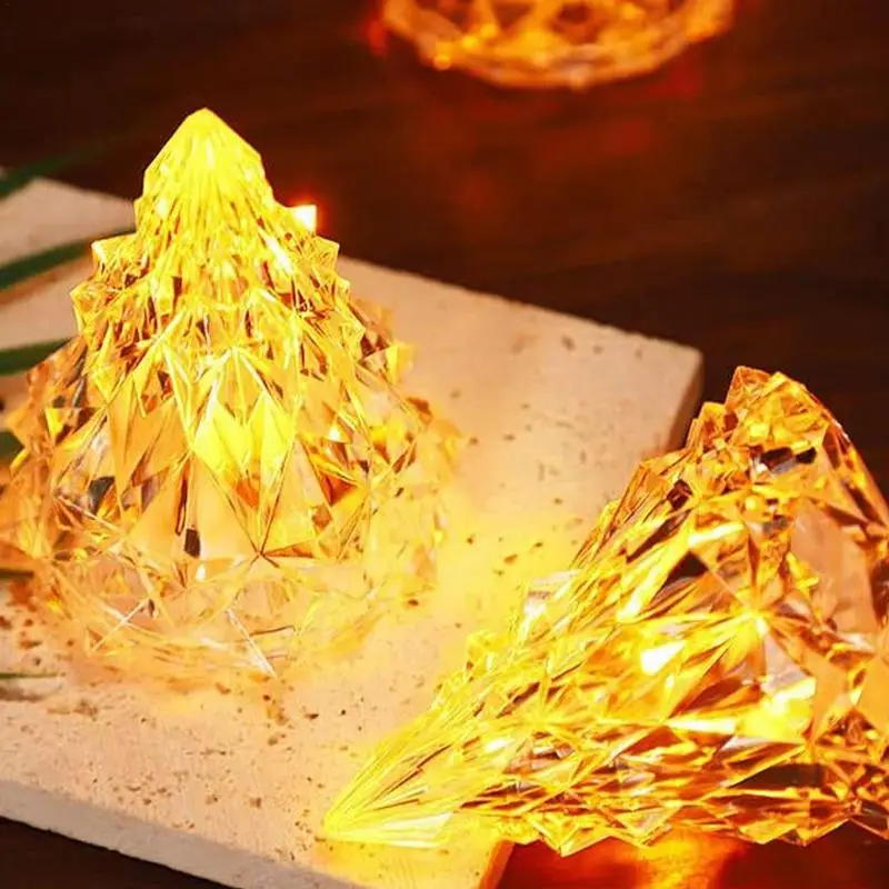 Clear Crystal Christmas Tree Cones Colorful LED Night Light Lighted Christmas Tree Christmas Decor for Table Top and Home Party
Clear Crystal Christmas Tree Cones Colorful LED Night Light Lighted Christmas Tree Christmas Decor for Table Top and Home Party